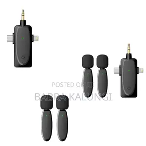 3 in 1 Mini Microphone Wireless Lavalier Microphones