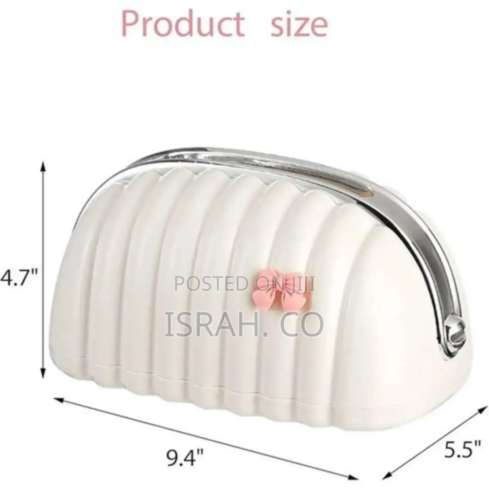 Plastic Shell Shaped Creamy Tissue Box Bag