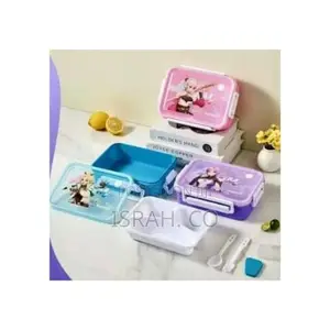 Portable 2 Compartment Insulated Duoble Layer Lunch Box