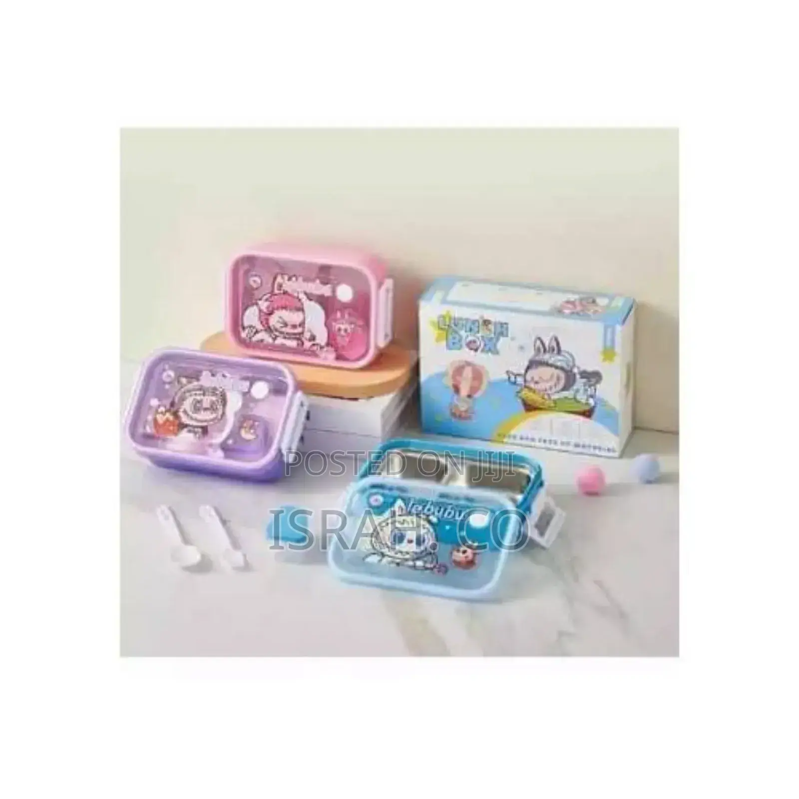 Portable 2 Compartment Insulated Duoble Layer Lunch Box