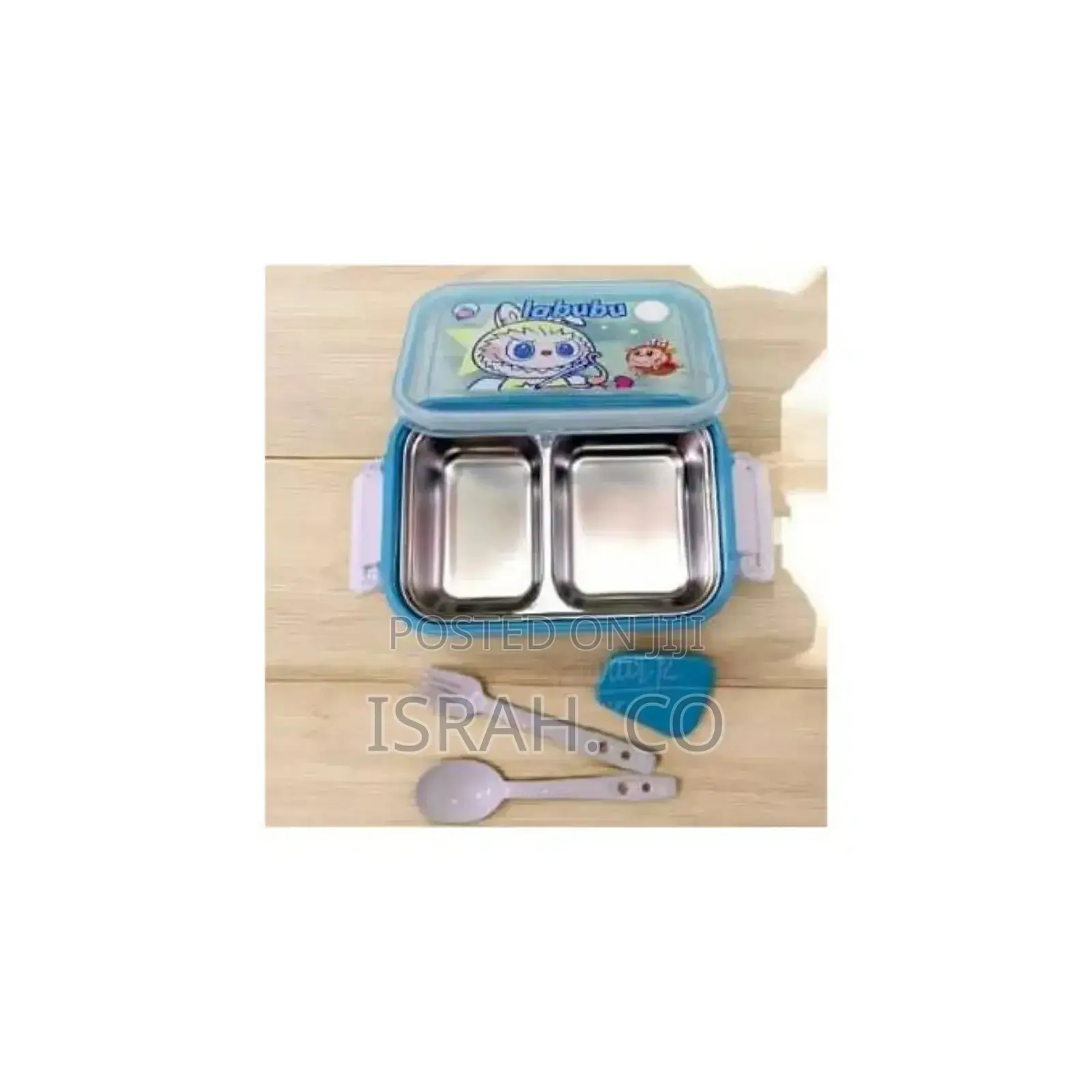Portable 2 Compartment Insulated Duoble Layer Lunch Box