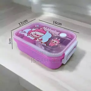 Portable 2 Compartment Insulated Duoble Layer Lunch Box