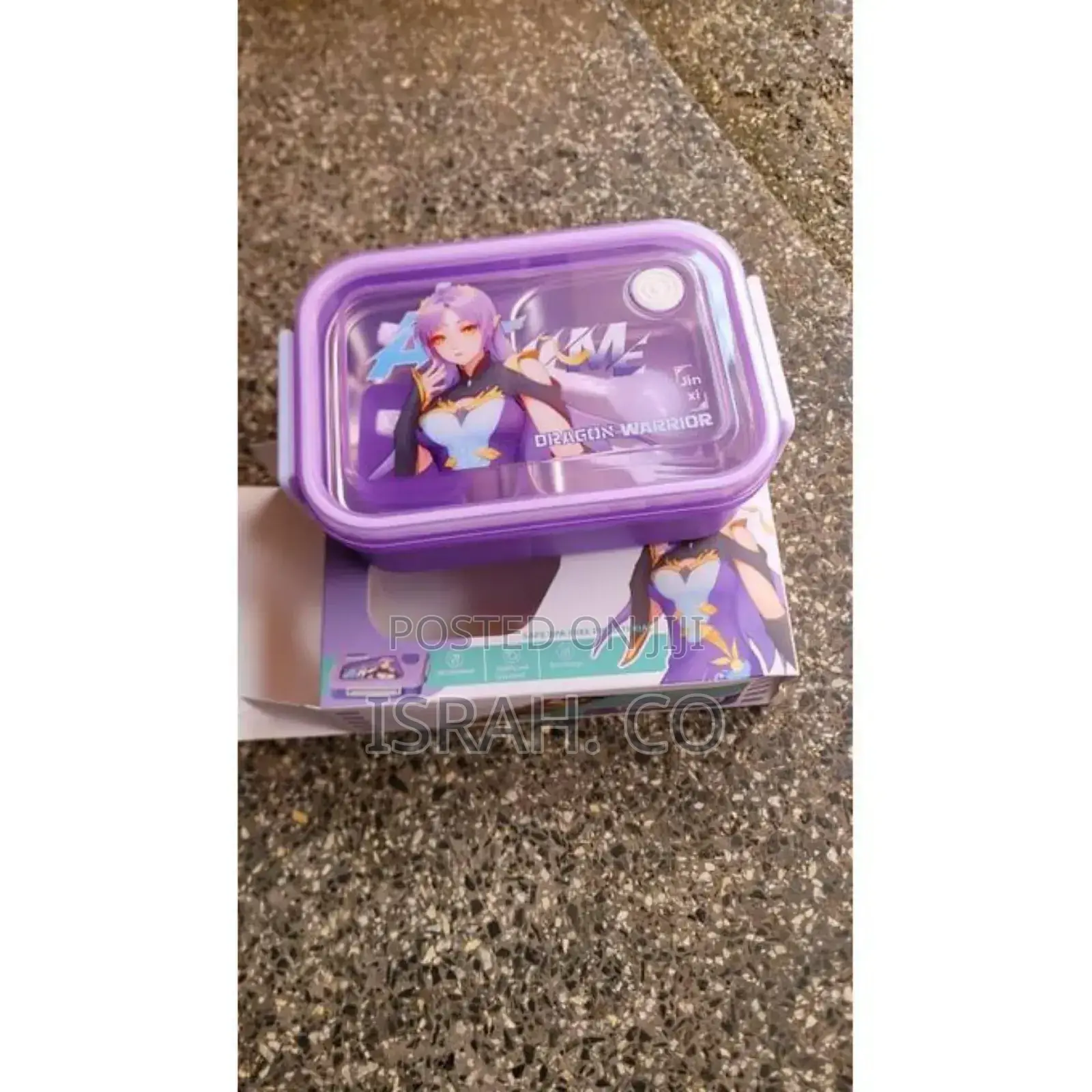 Portable 2 Compartment Insulated Duoble Layer Lunch Box