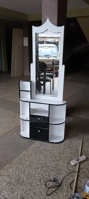White and Black Modern Design Dressing Mirror