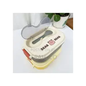 Portable 2 Compartment Insulated Lunch Box Stainless Steel
