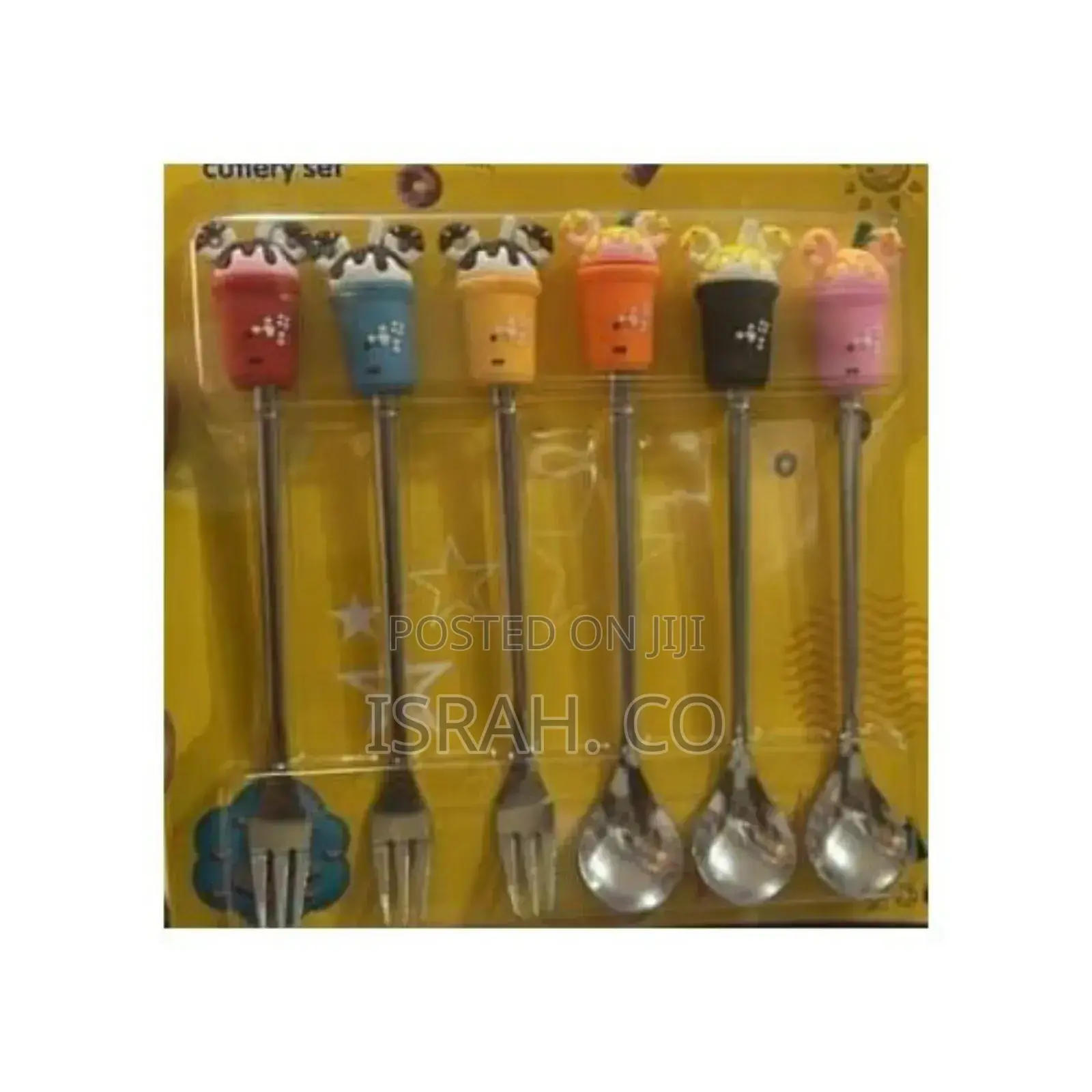 Cartoon Silverware Set, 6 Pieces Creative Stainless Steel