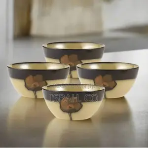 6 Piece Painted Stoneware Grain Salad Bowls Kitchen Set