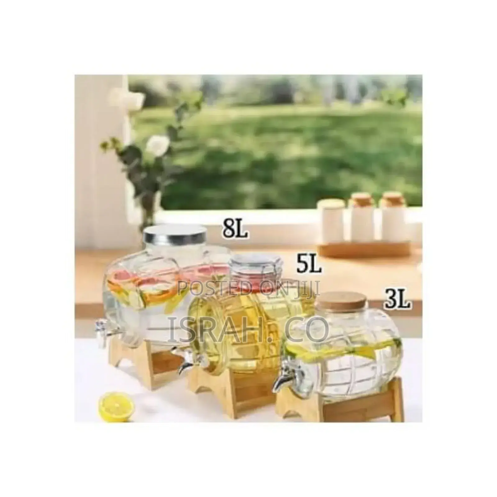 Beverage Dispenser With Leak-Proof Spigot, Drink Decanter