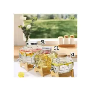Beverage Dispenser With Leak-Proof Spigot, Drink Decanter