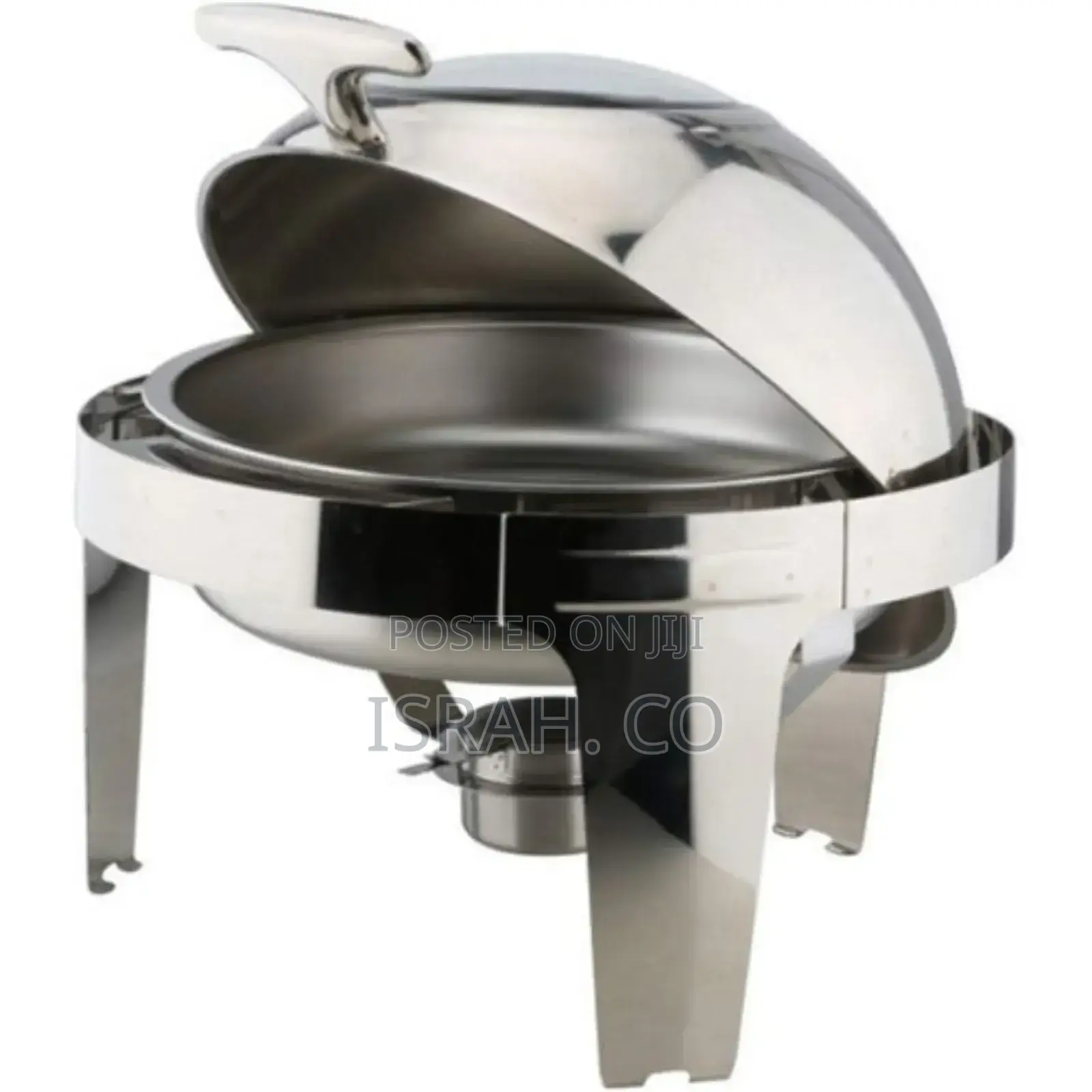 6.6l Round Roll Top Glass Window Stainlesssteel Chafing Dish