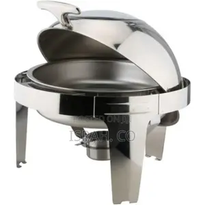6.6l Round Roll Top Glass Window Stainlesssteel Chafing Dish