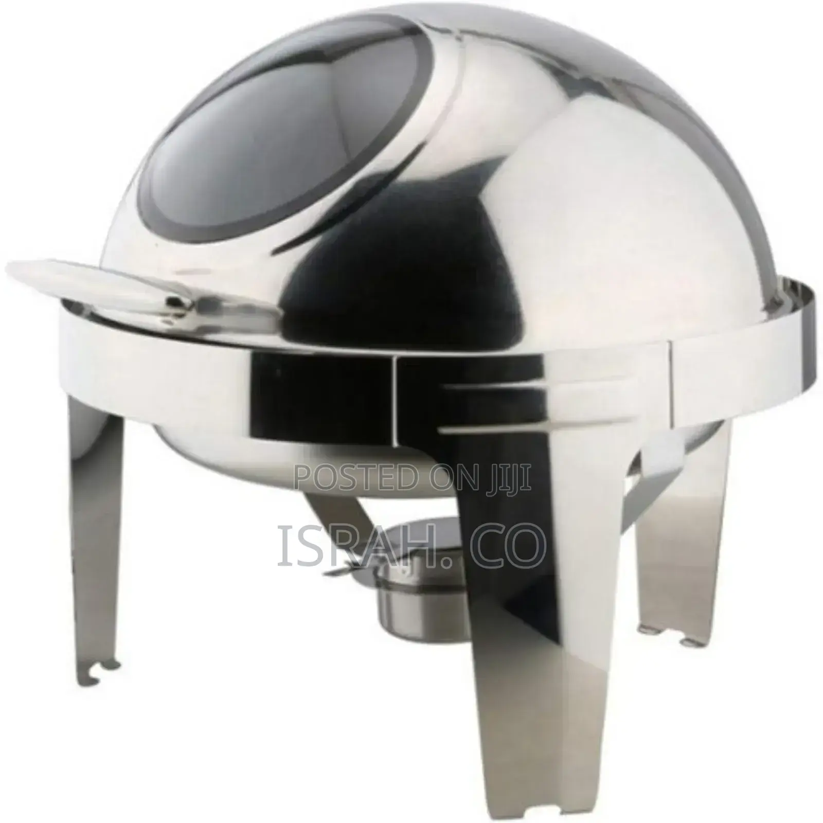6.6l Round Roll Top Glass Window Stainlesssteel Chafing Dish
