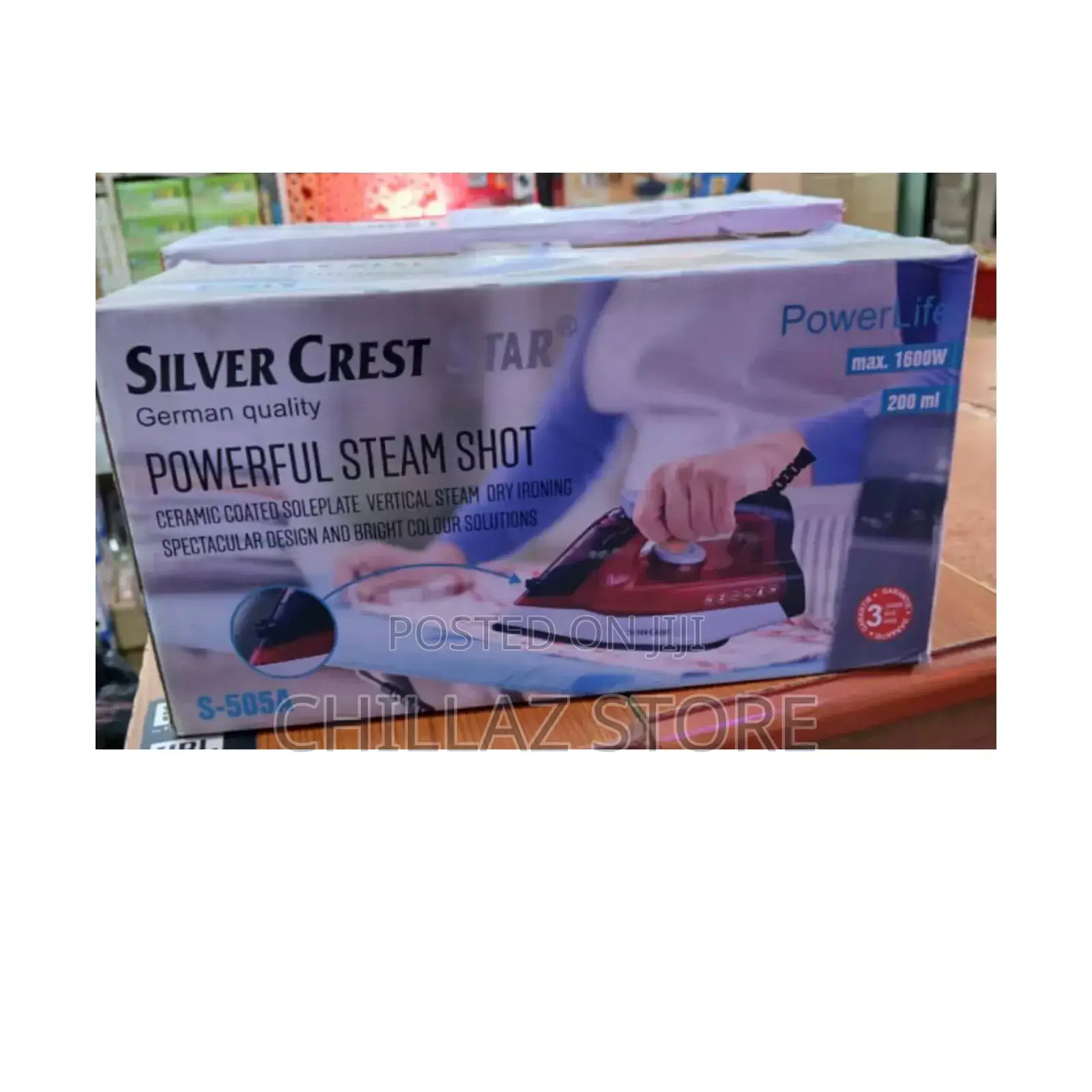 Silver Crest Star Steam Iron.
