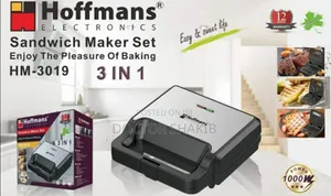 Quality 3 in 1 Hoffmans Sandwich Maker - Hm-3019