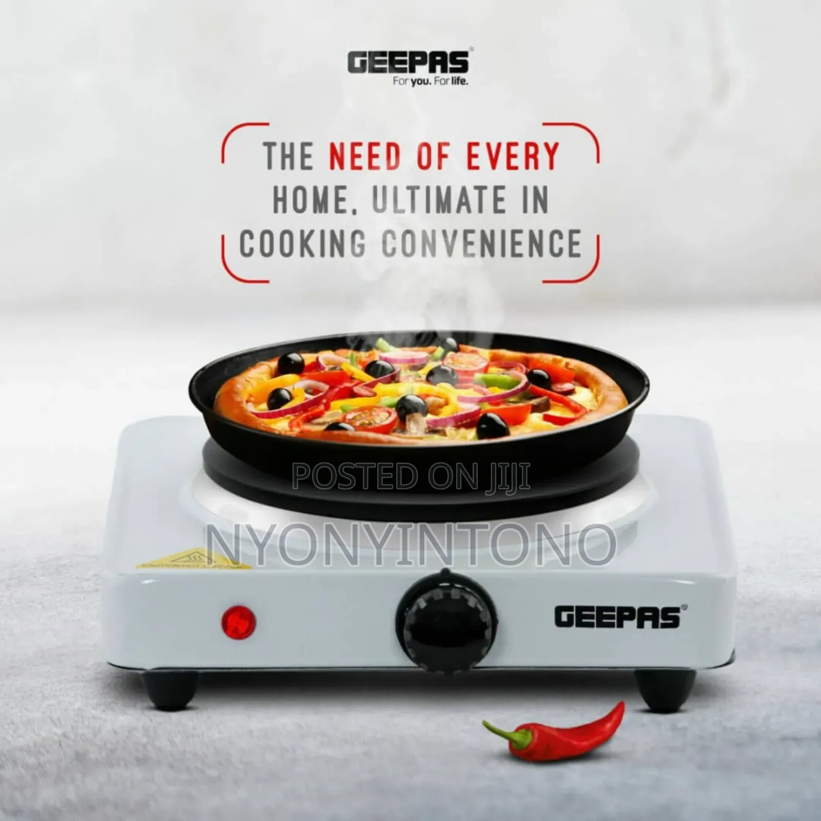 Geepas High Quality Single Solid Hotplate