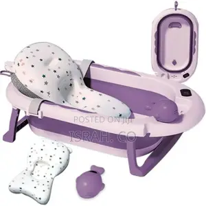 Foldable Baby Bathtube With Cushion Seat