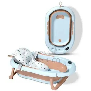 Temperature Sensor, and Shower Spray Baby Tub With Soft Bath