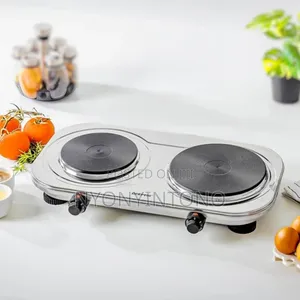 Geepas High Quality Stainless Steel Double Hotplate