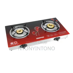 Geepas 2 Burner Automatic Gas Stove With Glass Top