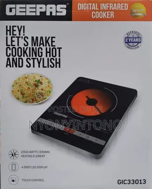 Geepas High Quality Digital Infrared Cooker 2yrs Warranty