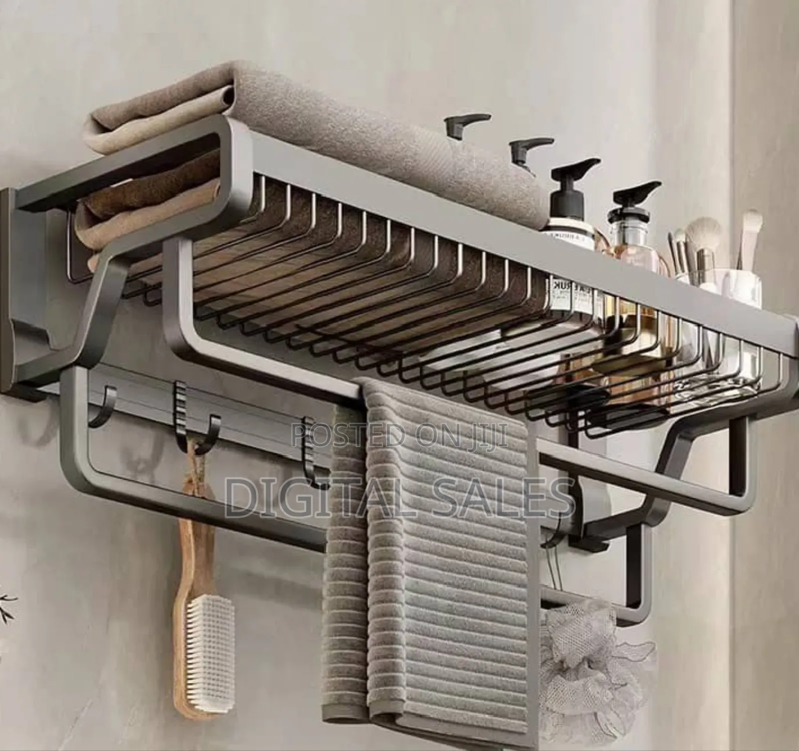 Wall Mounted Kitchen Bathroom Towel Rack