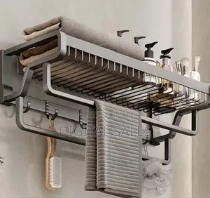 Wall Mounted Kitchen Bathroom Towel Rack