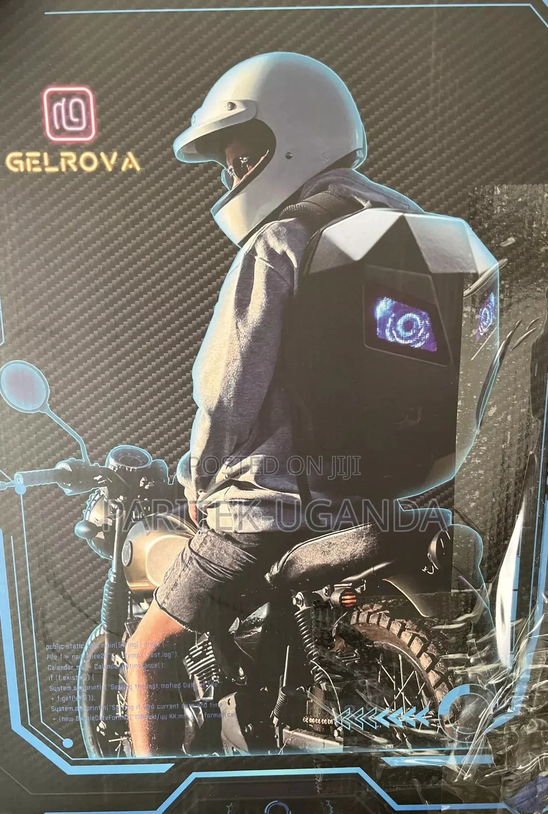 Gelrova Knight Led Motorcycle Backpack With App Control