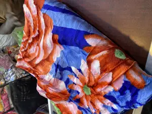 Blue Red Floral 5kg Blanket
