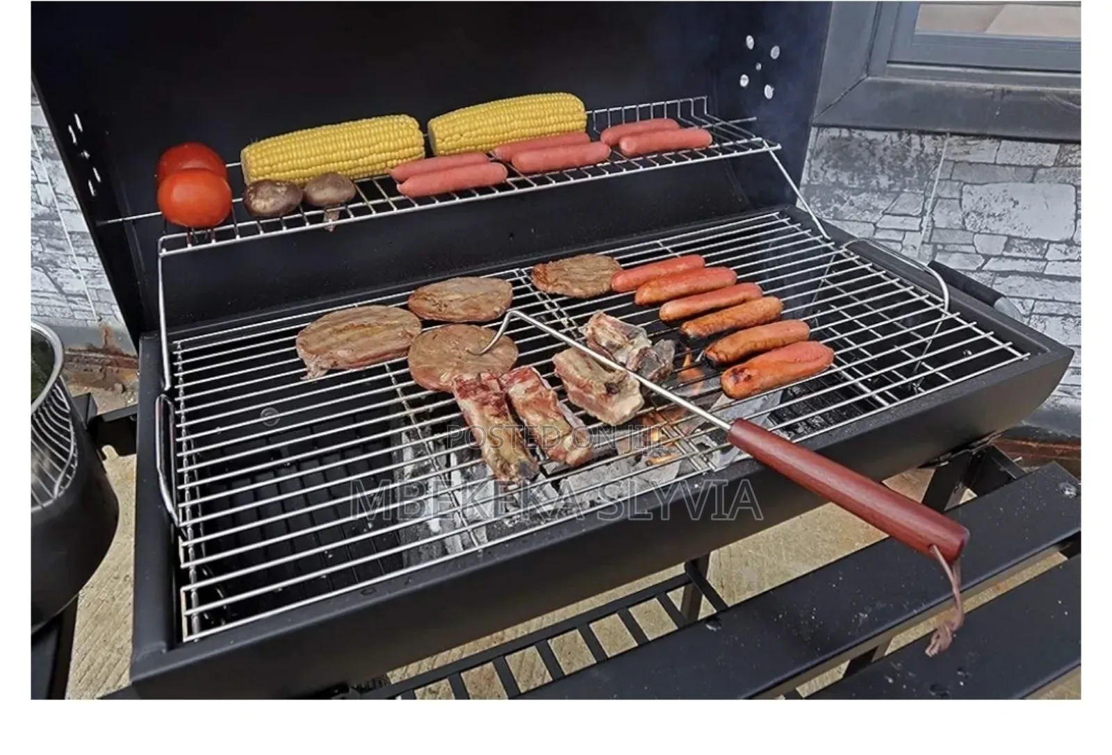 BBQ Grill Large Stainless Steel Charcoal BBQ