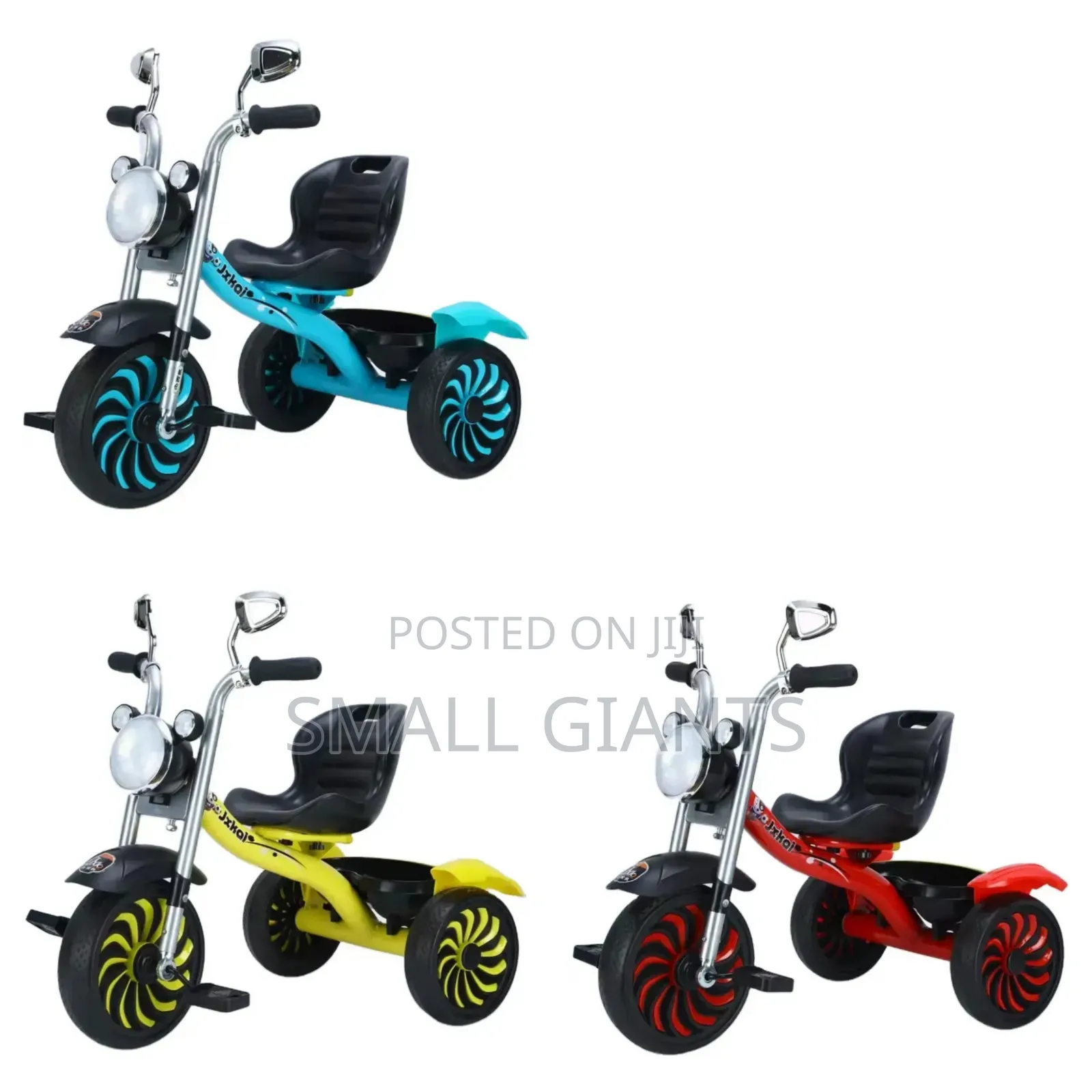 Steel Frame Kids Tricycle With Lights