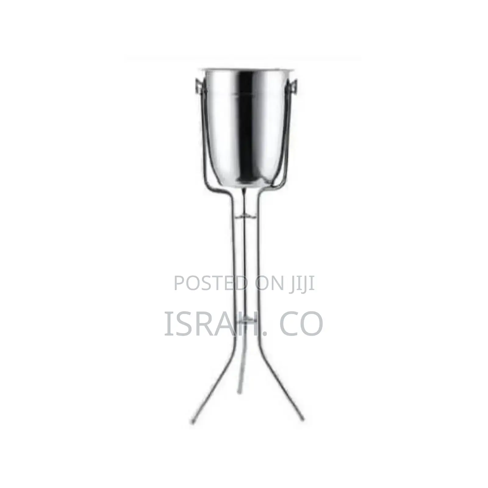 Ice Bucket With Stand, Stainless Steel Standing Ice Bucket,