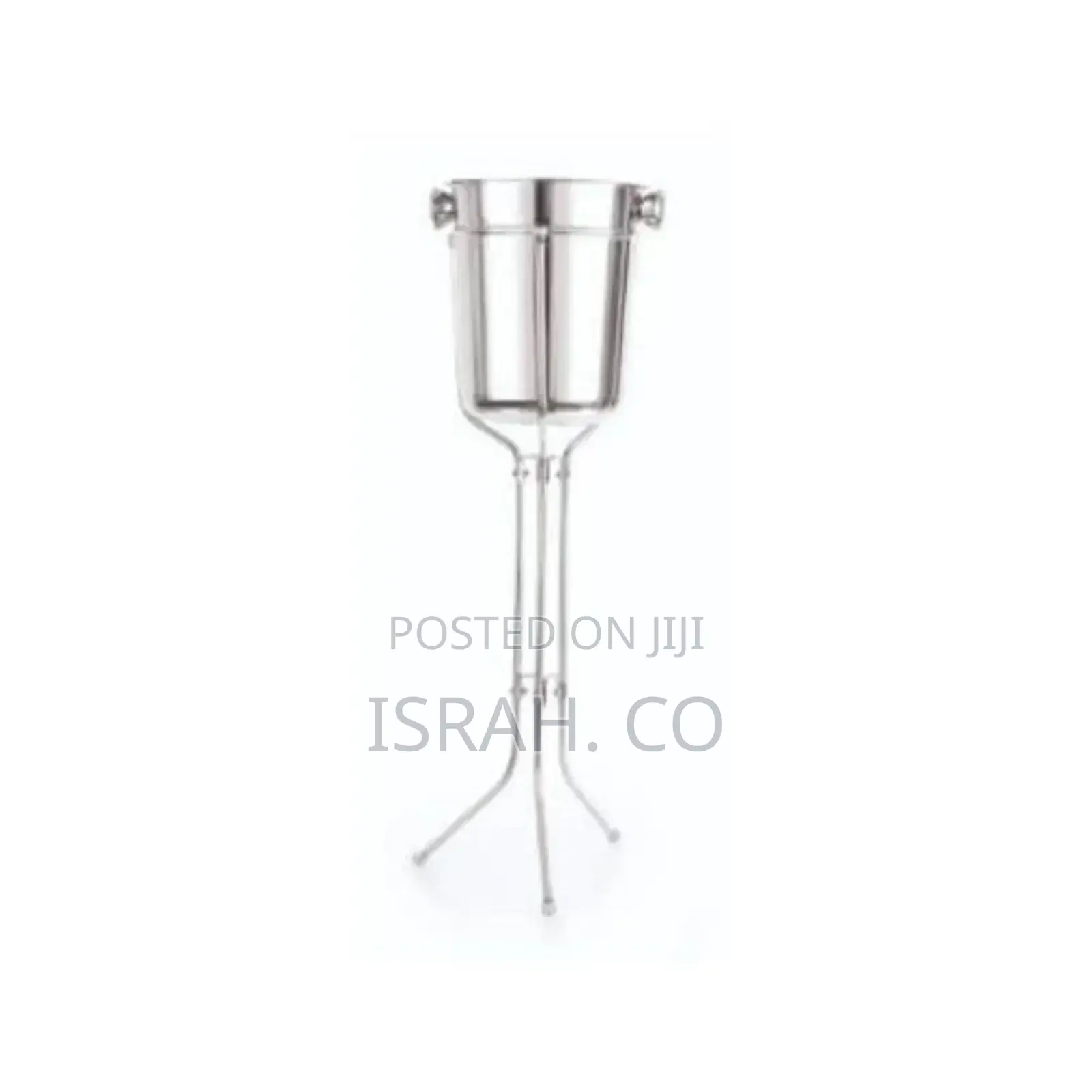 Ice Bucket With Stand, Stainless Steel Standing Ice Bucket,