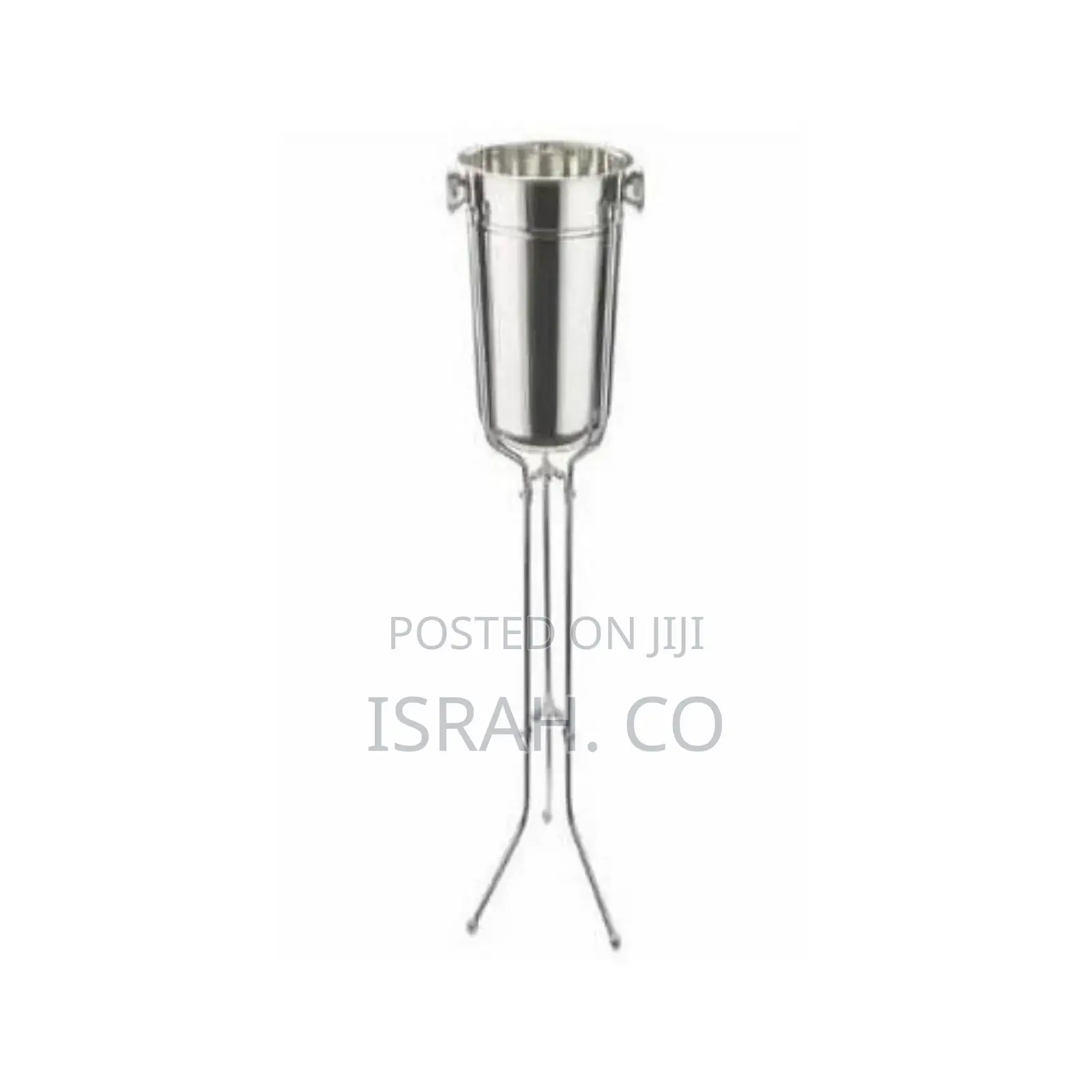 Ice Bucket With Stand, Stainless Steel Standing Ice Bucket,