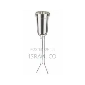 Ice Bucket With Stand, Stainless Steel Standing Ice Bucket,