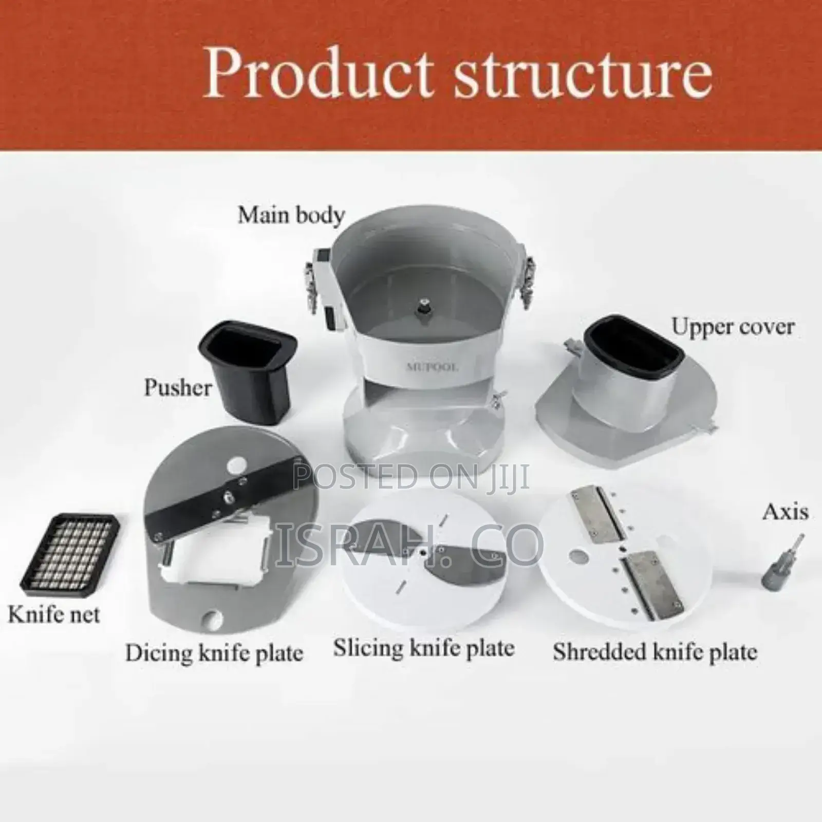 3 In1 Automatic Commercial Stainless Fruit Vegetable Chopper