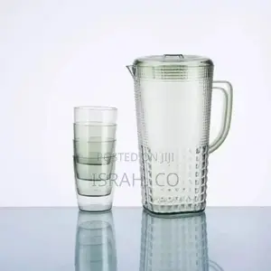 Always 5 Piece Plastic Pitcher Set With Lid With Transparent