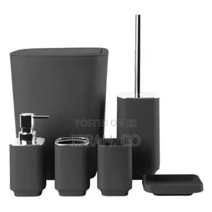 Bathroom Textiles Set Black