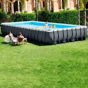 Intex Ultra XTR Rectangular Metal Frame Swimming Pool 9.5m