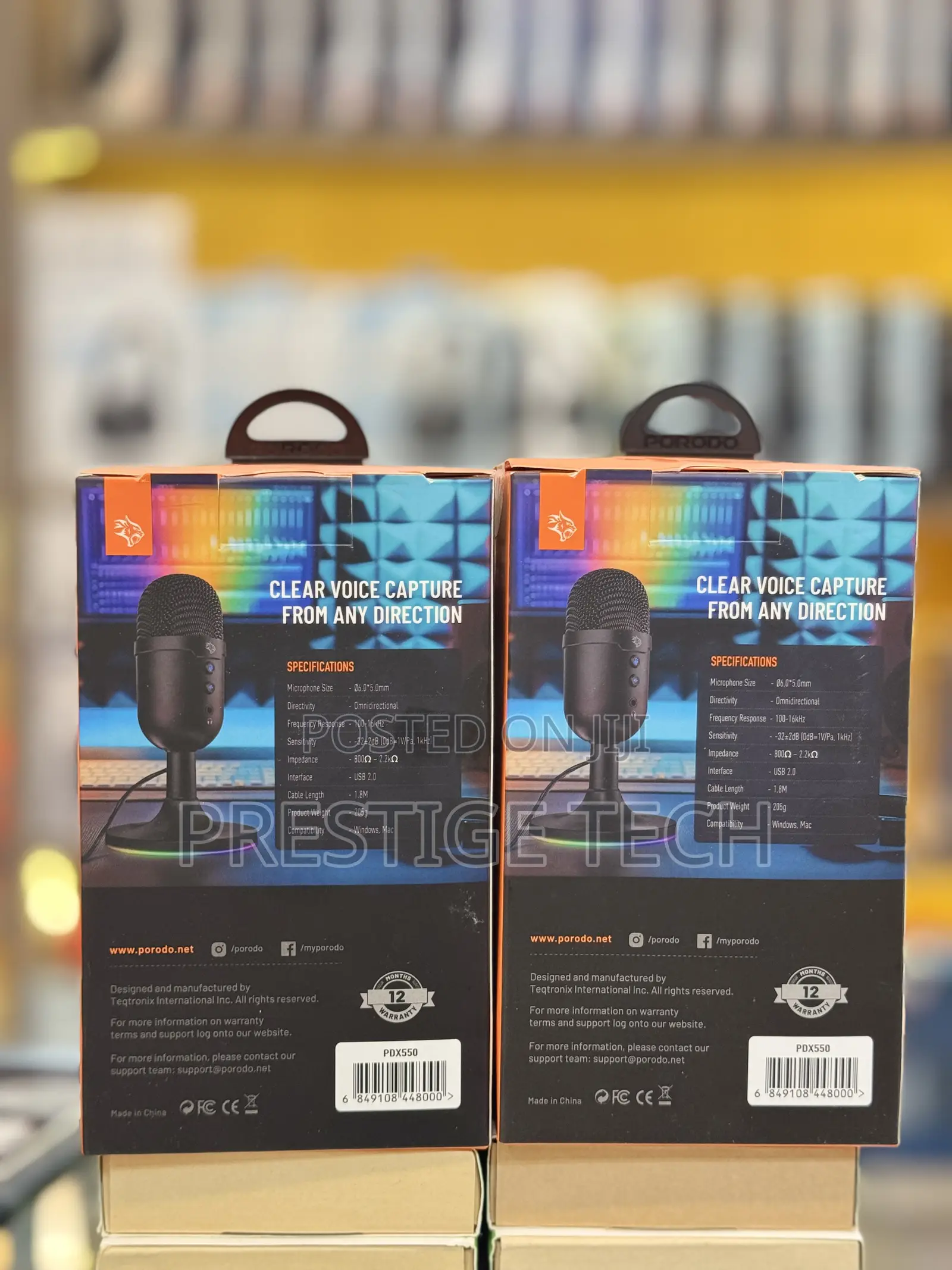 Porodo Omni Directional Usb Microphone