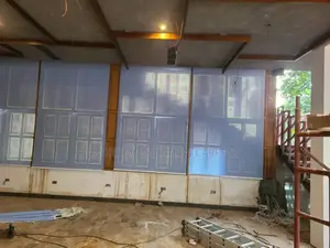 Light Blue Roller Blind Curtains