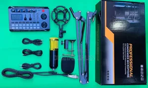Professional Recording Studio Condenser Mic and Soundcard