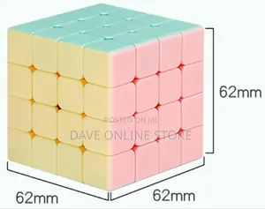 4x4x4 Stickerless Magic Cube Puzzle Cube Toy