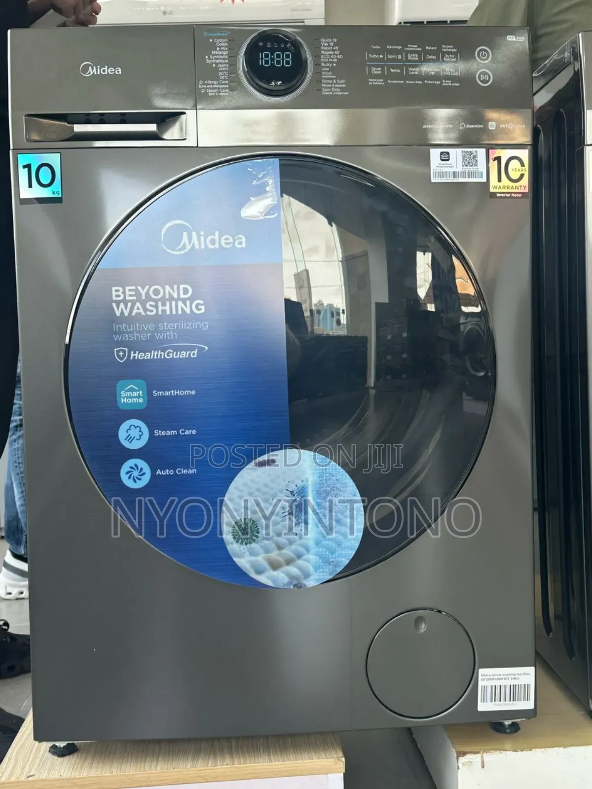 Midea 10kg Front Loader Washing Machine Mf200w100wb/T