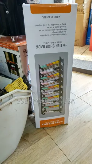 10-Tier Shoe Rack - Holds 30 Pairs of Shoes