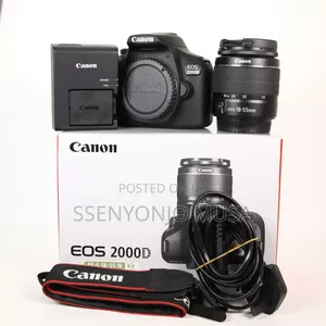 Canon Eos 2000d 24.1mp Digital SLR Camera-Black (18-55mm Lens