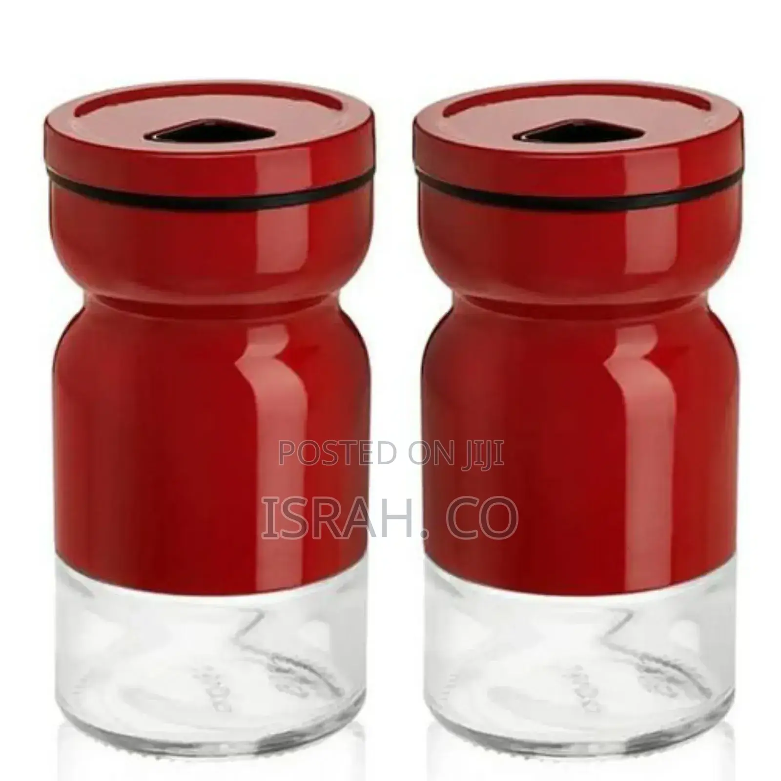 2 Piece Glass Salt and Pepper Shakers Mill