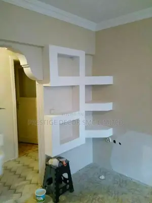 White Unique Shelves