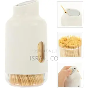 1pc Wooden Toothpicks Tabletop Holder