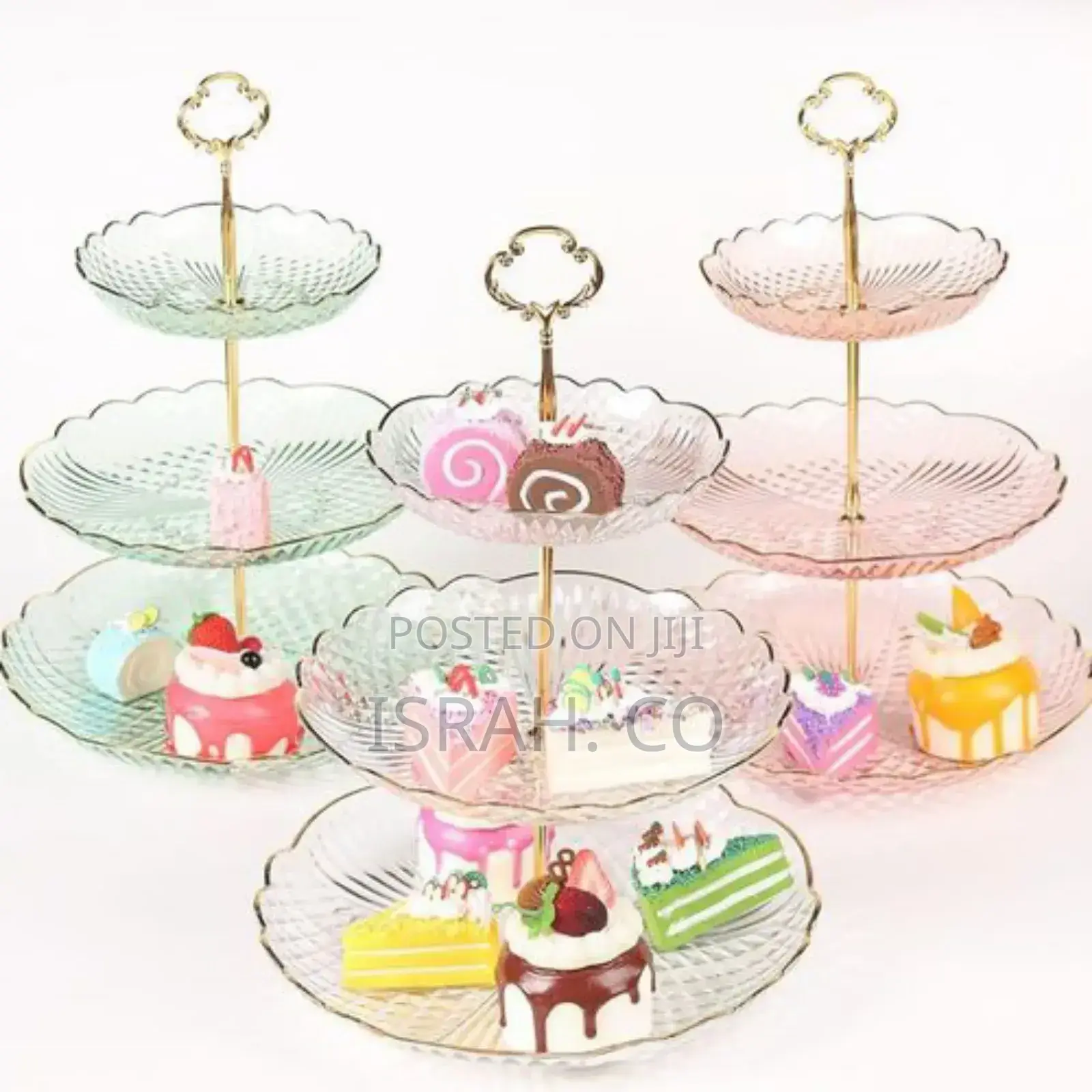 Transparent Luxury Serving Fruit Tray Display Rack Buffet