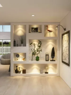 Golden Modern Shelves. 